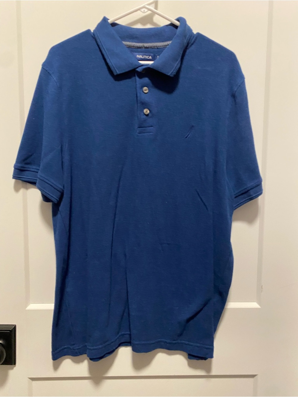 Nautica Men’s Large Royal Blue Short-Sleeve Polo